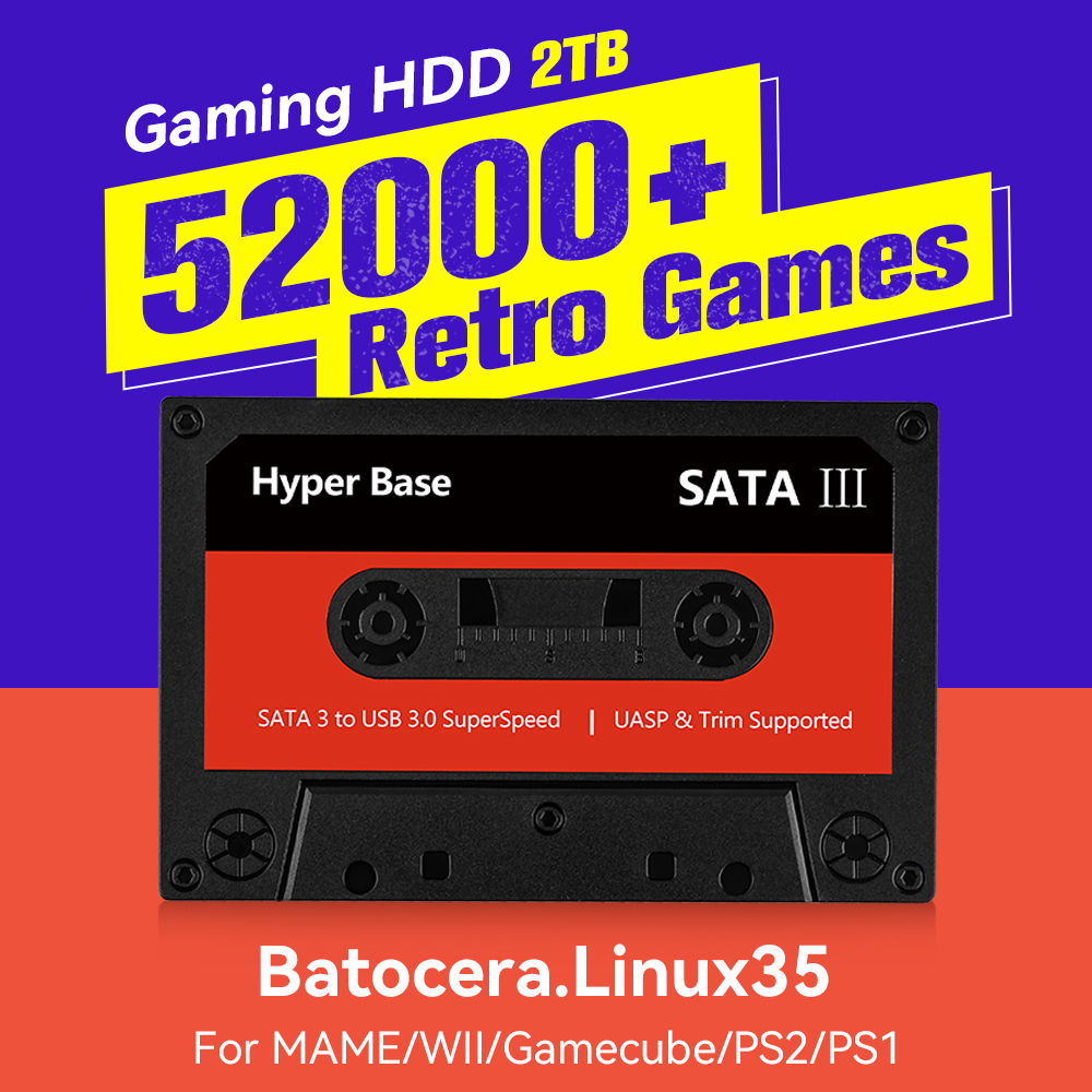 Retro Gaming Ps3 - Batocera 500GB/2TB Retro Game Console With