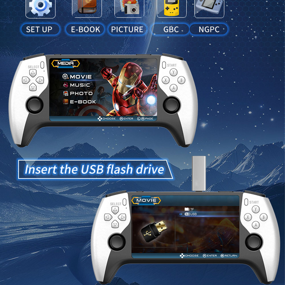 2026 New SF3500 5 Inch Handhel - огляд і ціна Retro Gaming Emulator