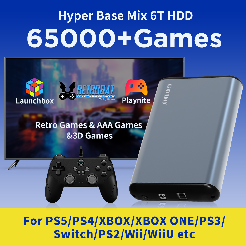 JMachen 6TB Portable Gaming HD - огляд і ціна Retro Gaming Ps3