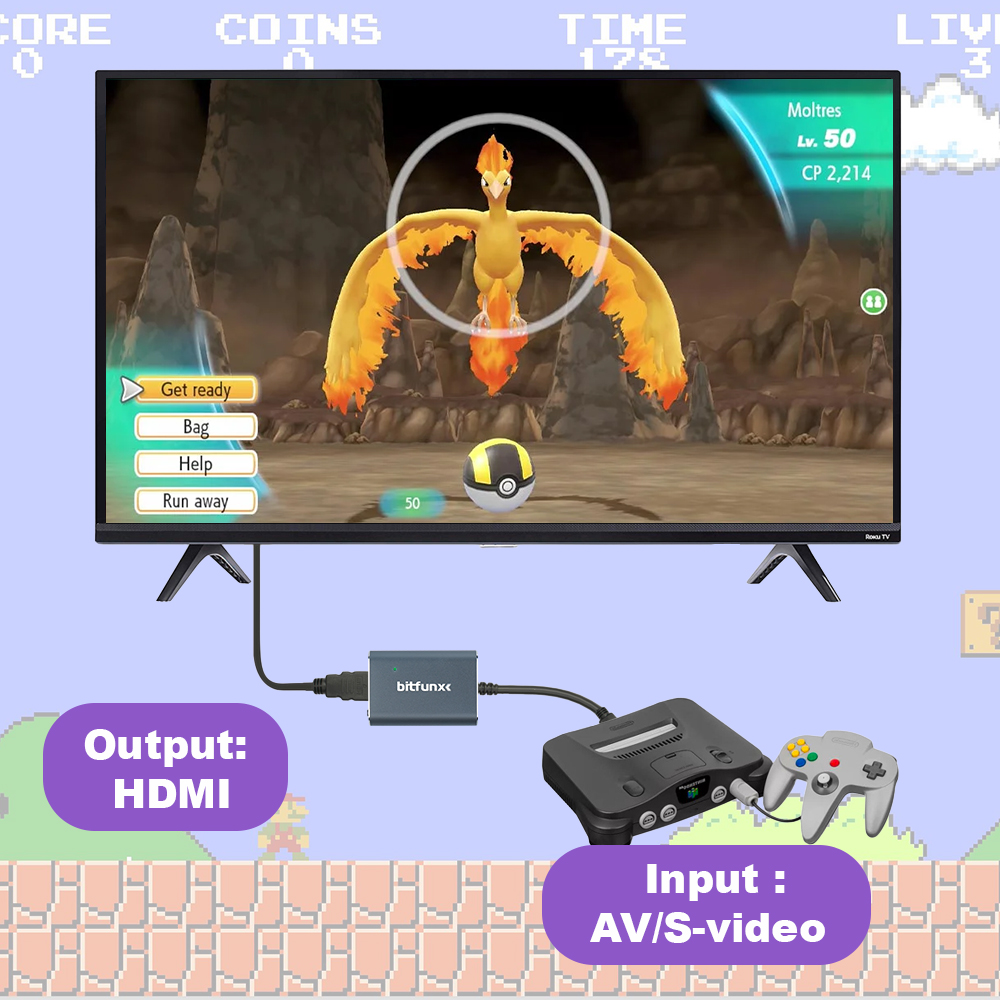 Bitfunx 720P Svideo / AV To HD - огляд і ціна Retro Gaming Emulator