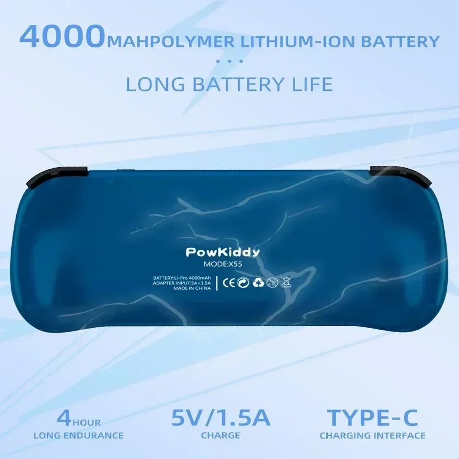 POWKIDDY X55 Handheld Game Con - огляд і ціна Retro Gaming Emulator