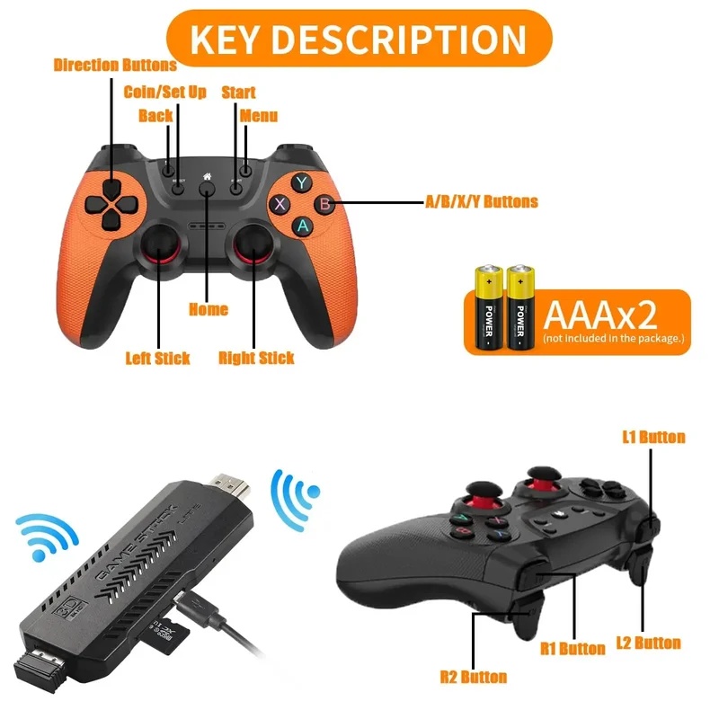 X2 Ultra Pro Retro Game Stick  - огляд і ціна Retro Gaming Emulator