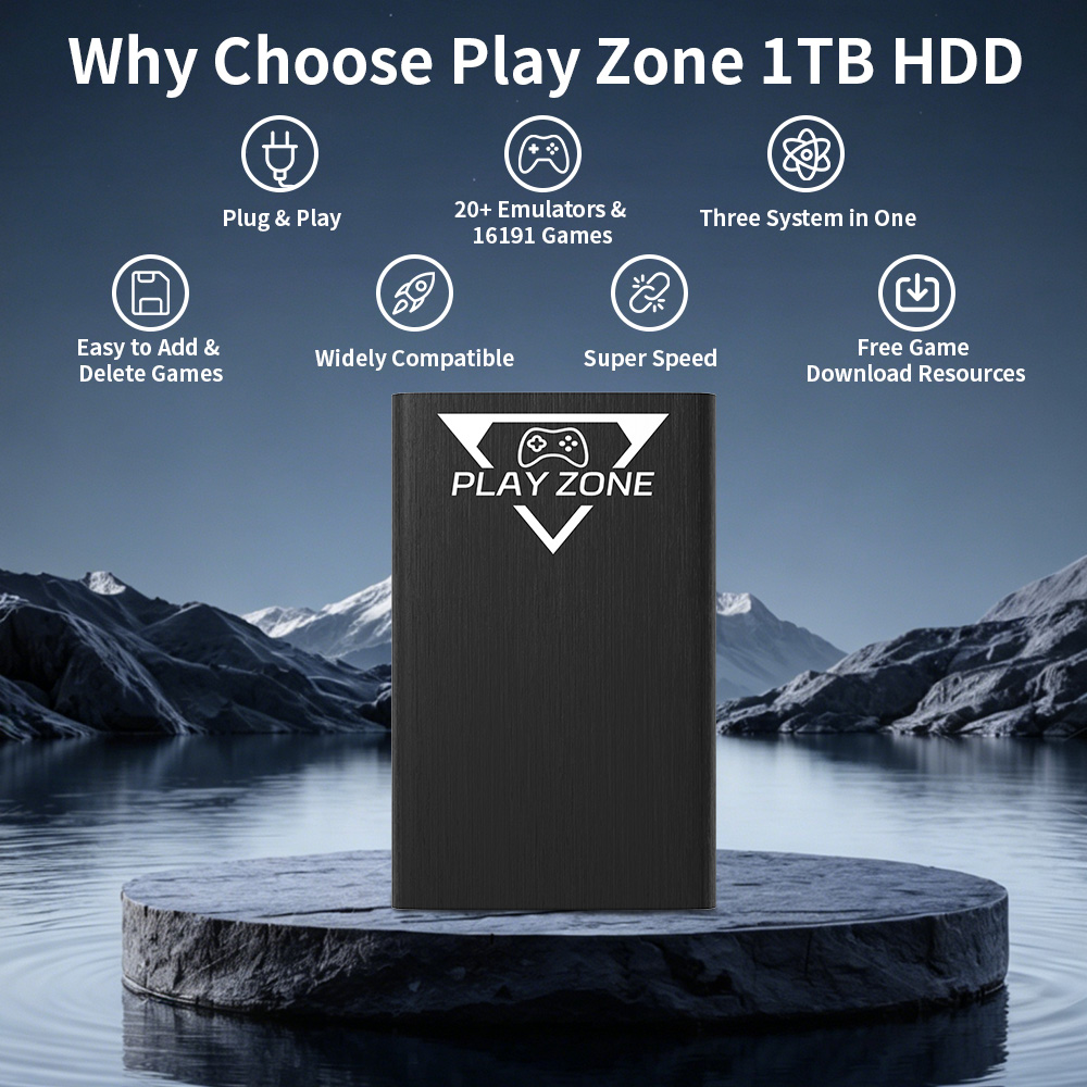 Play Zone 1TB Portable Gaming  - огляд і ціна Retro Gaming Ps3