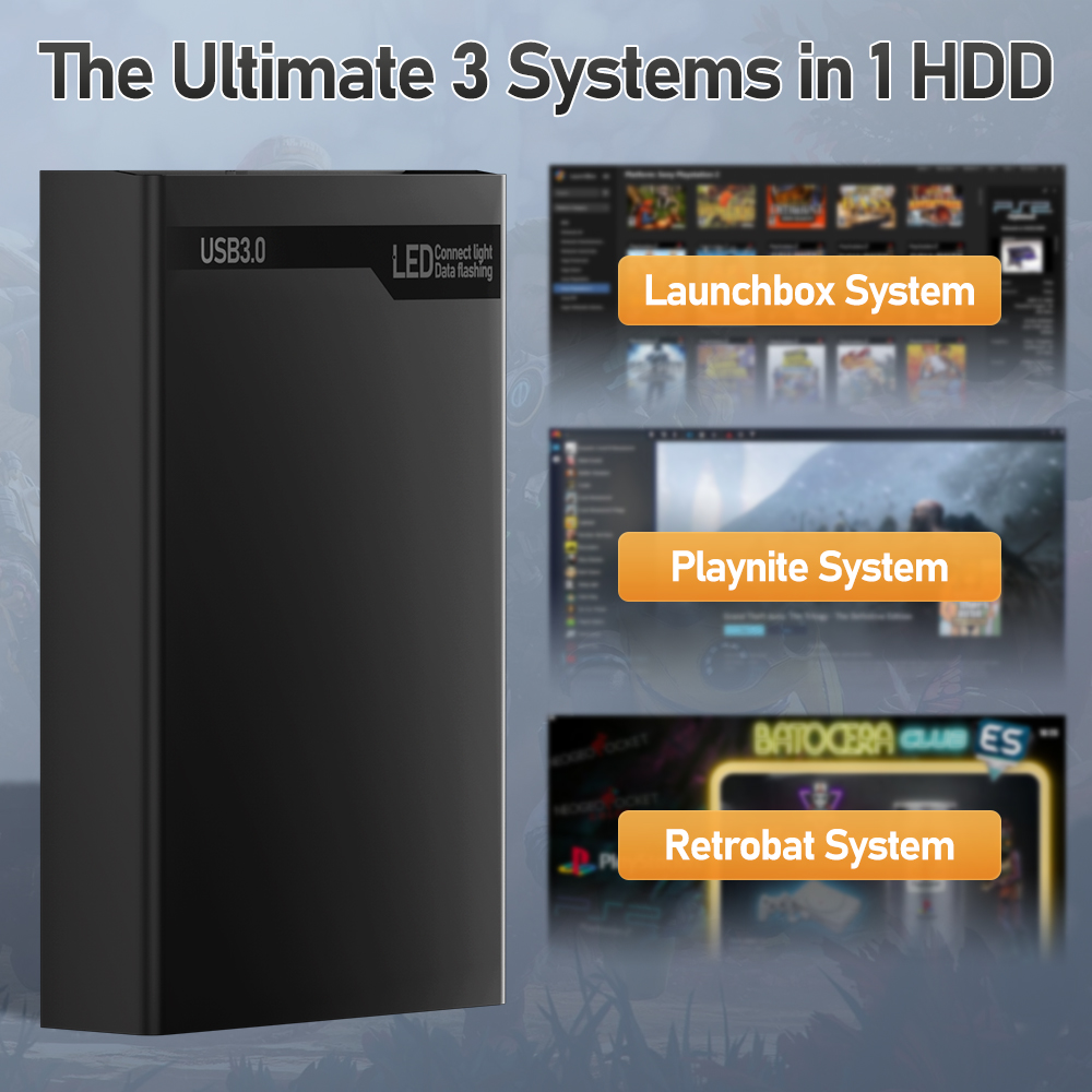 500G Retro Gaming HDD Video Ga - огляд і ціна Retro Gaming Ps3