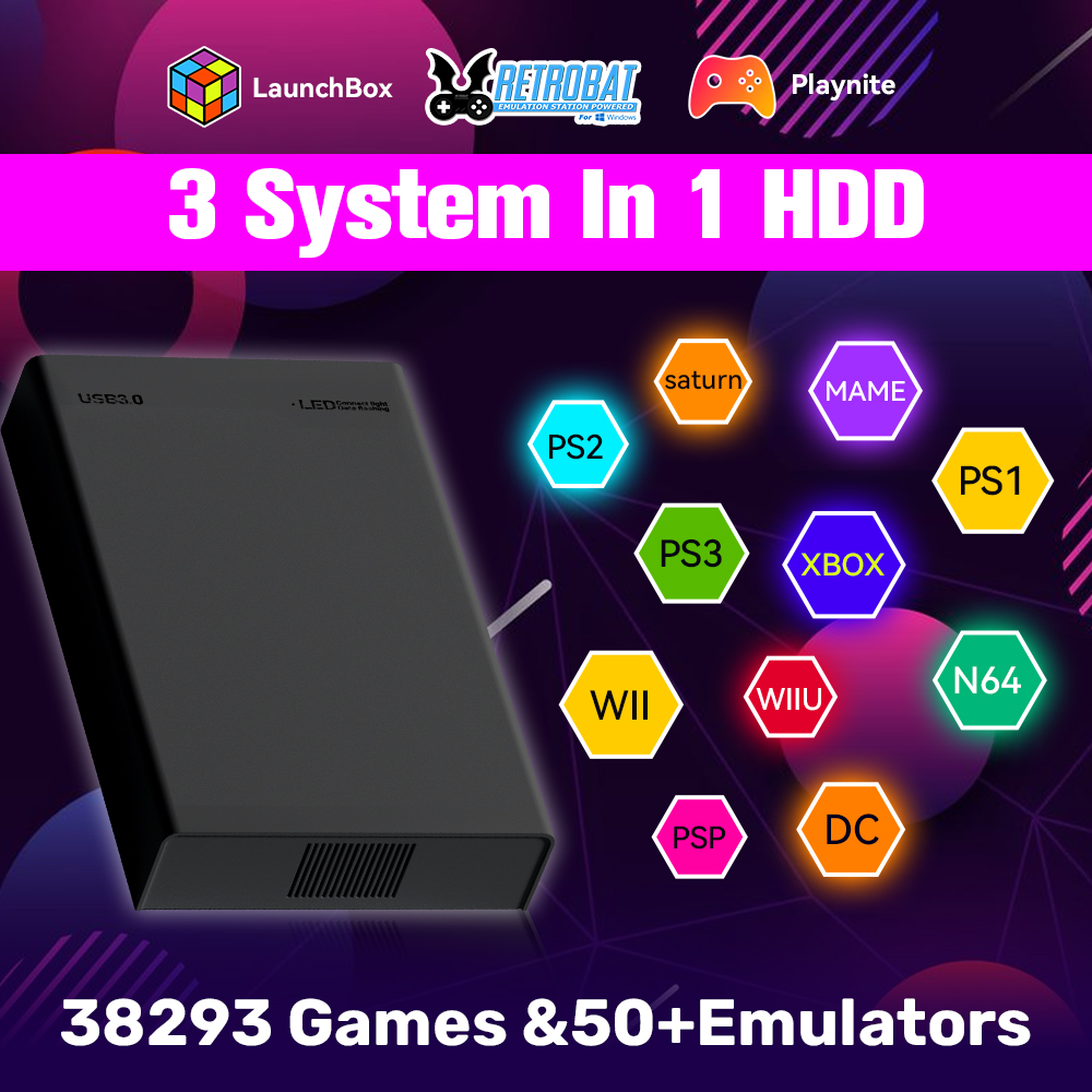 500G Retro Gaming HDD Video Ga - огляд і ціна Retro Gaming Ps3