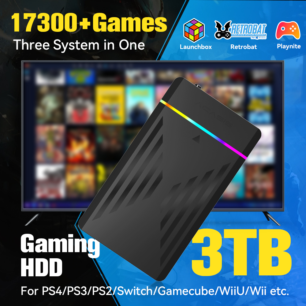 3TB Portable Gaming HDD Launch - огляд і ціна Retro Gaming Ps3